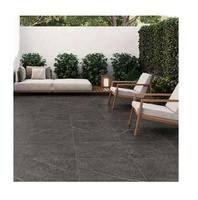 Carreaux de sol en porcelaine pleine masse de 20 mm, finition mate, design moderne et rustique, pour usage extérieur en villas et supermarchés