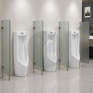 Urinoir commercial automatique à capteur mural en céramique blanche pour hommes, sans contact, économiseur d'eau - Product Image 6