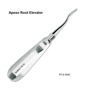 Élévateur dentaire manuel ergonomique courbé en acier inoxydable certifié CE Roboz Tech Pakistan - Product Image 3