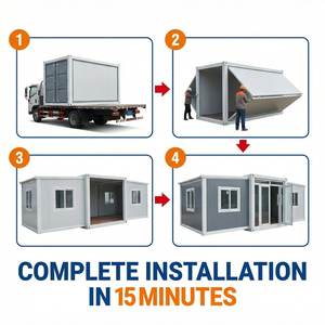 Module de bureau modulaire portable en structure acier 20/40 pieds, cabine pliable personnalisable pour usage extérieur en centre commercial, <span class=keywords><strong>kiosque</strong></span> de vente au détail - Product Image 6