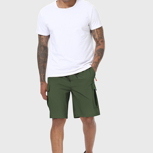 Pantalones Cortos Cargo Casuales para Hombre, de Cintura Media, Corte Relajado, con Bolsillos Utilitarios, Tela de Algodón Sólida, Transpirables y de Alta Calidad - Product Image 6