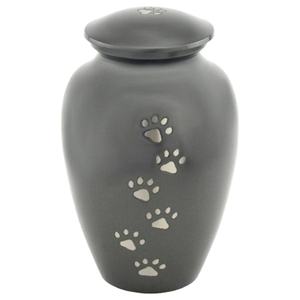 Urna con estampado de pata conmemorativa, recuerdo de cenizas, tarros de Metal hechos a mano, personalizables, las últimas urnas de cremación para mascotas para cenizas, estilo único 2025 - Product Image 1