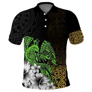 Polo personnalisé pour homme, imprimé, en polyester, manches courtes, décontracté, avec poche, uniforme de golf, transfert thermique, fabricant OEM - Product Image 1