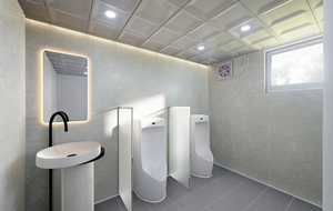 Panneau intérieur mural Nouvelle arrivée Salle de bain Décoration étanche Panneaux muraux de douche écologiques Panneau intérieur géométrique moderne - Product Image 3