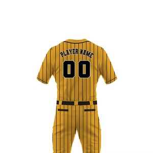 New Design Fashionable 100% Polyester Customized Men <b>Baseball</b> Uniform Breathable Quick Dry Design Your Own for Sale - Product Image 4