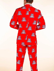 Men's Red Arizona Wildcats Logo Print Suit 2 Piece <b>Blazer</b> Pants <b>Set</b> College Fan Apparel Game Day Outfit - Product Image 6