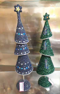 Decoración de árbol de Navidad con cuentas hechas a mano de lujo plástico colgante de alta calidad con adornos de estilo festivo - Product Image 3