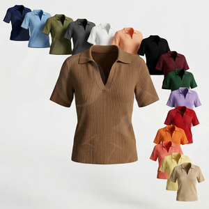 Polo de Manga Corta con Cuello en V, Personalizado, de Tela Suave, Transpirable y Cómoda, con Estampado Personalizado, Unisex - Product Image 1