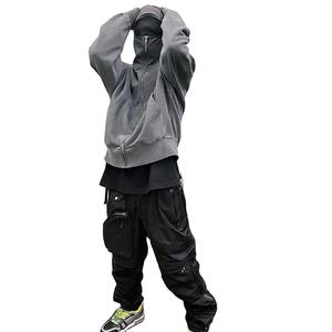 Sweat à capuche unisexe d'hiver à fermeture éclair, écologique, à séchage rapide, en mélange polyester/coton, style streetwear, pull personnalisé avec motif pour homme - Product Image 4