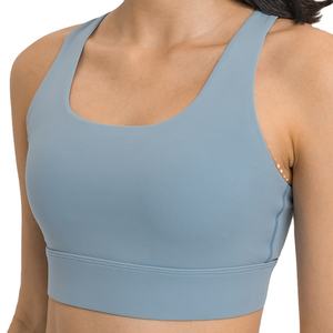 Soutien-gorge de sport personnalisé pour femmes, nouveau design, soutien-gorge d'entraînement à couverture complète avec fermeture à glissière avant, soutien-gorge de fitness et de yoga à une épaule, vente en gros - Product Image 5
