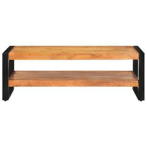 Table basse en bois d'acacia massif 47,2''x23,6''x15,7'' - Durable et élégante - Product Image 2