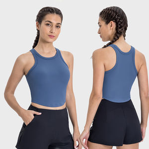 Vêtements de fitness pour femmes, hauts de yoga sans couture, couleurs unies, manches longues, crop tops de sport, ensembles de yoga respirants et à séchage rapide - Product Image 1