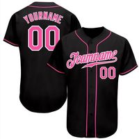 Jersey Baseball Biru Dongker Kustom Lengan Pendek Kancing Depan Seragam Tim Unisex