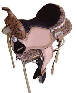 High Quality Wholesale Latest Portable Customized Western Riding Horse Saddle with Indian Harness Leather Durable - Product Image 3