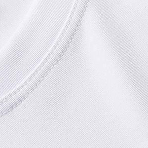 Custom Colors Men's <b>White</b> Short Sleeve O-Neck Quick Dry <b>Slim</b> <b>Fit</b> Sport T-<b>Shirt</b> Knitted Polyester Solid Color Athletic Wear - Product Image 4