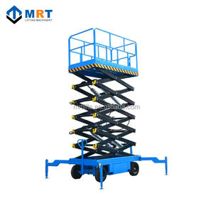 Mrt 8m के तौबल मोबाइल कैंची लिफ्ट इलेक्ट्रिक हवाई कार्य मंच, हाइड्रोलिक लिफ्ट, अनुकूलन योग्य रंग और लोड क्षमता। - Product Image 2