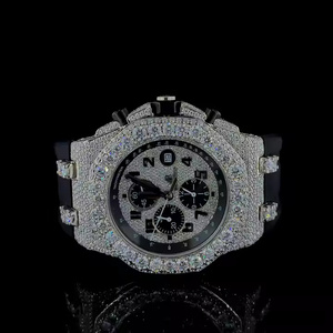 Reloj de Cuarzo Imperial Ice Out con Cristales de Moissanita y Diamantes para Hombre, Reloj de Pulsera de Lujo Premium - Product Image 1