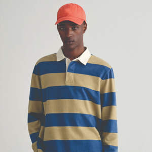 Camisetas de Rugby Personalizadas Antiencogimiento de Poliéster y Algodón, Camiseta Polo de Manga Larga a Rayas con Logotipo Personalizado, Camisetas de Rugby Transpirables - Product Image 4