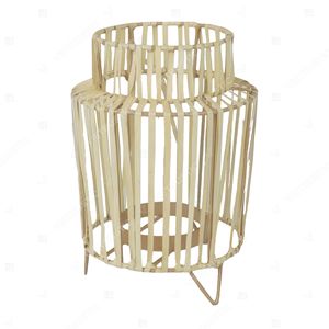 Lanterne nordique cannelée en forme de feuille de palmier, support de bougie sur trépied, lanternes suspendues, support de bougie en verre pour jardin, lumière décorative intérieure pour la maison - Product Image 3