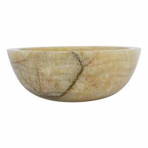 Sólido y elegante Clásico Beige Onyx Wash Bowl Juegos de baño Esencial - Product Image 3