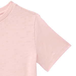 T-shirt tricoté à manches courtes pour enfants, imprimé animalier, 100 % coton biologique, personnalisation de marque, vente en gros, coupe classique, multicolore - Product Image 3