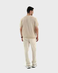 เสื้อยืดแขนสั้นผู้ชายทรงหลวมไหล่ตก พิมพ์ลายได้ตามสั่ง รับผลิตแบบ OEM - Product Image 6