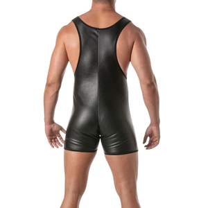 Combinaison Kinky Easy Access noire pour homme, tenue de club fetish, extensible, coupe ajustée, sexy, pour soirée - Product Image 6