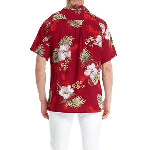 Chemises de plage à manches courtes et col rabattu pour hommes, décontractées, légères, en lin et coton, pour l'été - Product Image 2