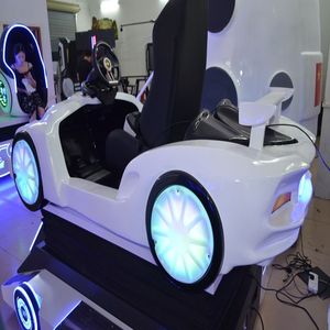 Machine d'arcade de course de supercars VR 9D haut de gamme, simulateur de conduite à mouvement complet avec volant et éclairage LED - Product Image 3