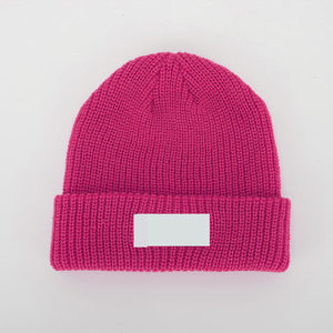 Bonnet en tricot d'hiver avec logo brodé, bonnet personnalisé en couleurs sur mesure pour la plage - Product Image 5