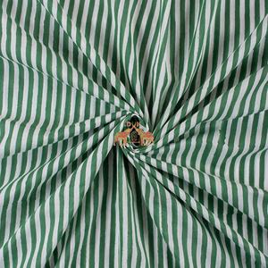 Última colección, estampado de bloques a mano, ligero, rayas verdes, estampado de algodón puro, tela suave para mujer, Material de vestido y ropa - Product Image 5
