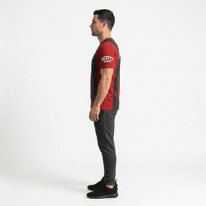 T-shirts pour hommes à prix abordable, personnalisables en polyester, pour le sport et la course, à séchage rapide, par sublimation - Product Image 3