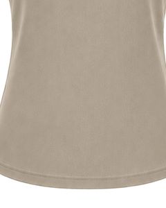 Blusa Casual de Verano para Mujer, Color Beige Claro, Personalizada por el Fabricante, Elegante, con Cuello de Flores, Manga Corta, Holgada, a la Moda - Product Image 6