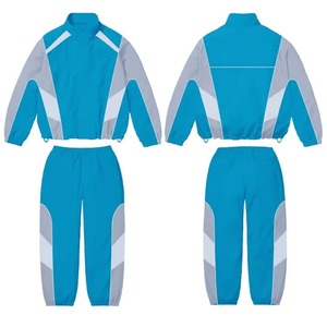 Conjunto Deportivo para Hombre con Paneles Geométricos, Chaqueta Atlética con Cuello Alto y Pantalones Jogger, Ropa Deportiva Ligera para Entrenamiento, Precio al por Mayor - Product Image 4