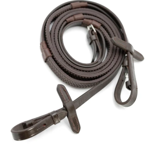 Rubber Girth Dark Brown with Stitched Details 54" Long <b>Lead</b> <b>Rope</b> for Horse Riding Equipment - Product Image 1