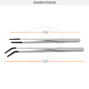 2 Pinzas de Acero Inoxidable para Alimentación de Reptiles, Curvas y Rectas, con Punta Recubierta de PVC, de 9.8 y 11.8 Pulgadas, para Serpientes, Lagartos y Geckos - Product Image 4