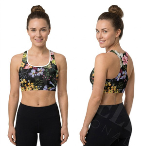 Custom Comfortable Stretchy Racerback Sports <b>Bra</b> for Women Breathable Workout Gym Training Yoga Sportswear Custom Sports <b>Bra</b> - Product Image 2