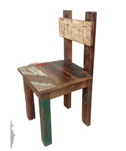 Factory New Design Children's Furniture Recycled Wooden Baby Dining Chair High Quality Wooden Furniture