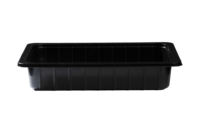 Expédition rapide, OEM/ODM disponible gratuitement, barquette rectangulaire en plastique PP thermoscellable pour légumes frais, grossiste.