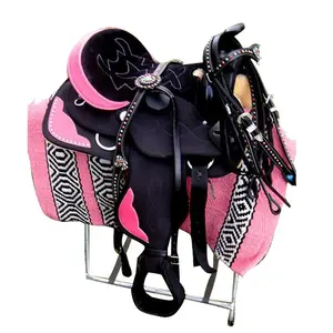 Selle de cheval en cuir indien fait à la main 100 pour cent - Product Image 1