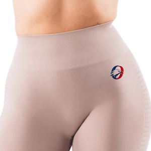 Leggings de sport pour femme rose clair, taille ultra haute, à compression, pour gym, fitness, yoga, entraînement, extensibles, vêtements de sport athlétiques - Product Image 4