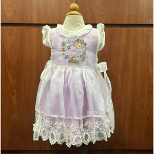 Vestido de verano de manga corta para niña pequeña, estilo Kawaii Lolita, con bordado a mano de animales, de algodón, para cumpleaños – Vestido Windy - Product Image 1