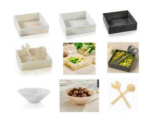 Colección Artesanal de Tazones de Resina Ecológica Pulida, Diseño Minimalista Verde Marmoleado, Disponibles para Servir Alimentos - Product Image 4