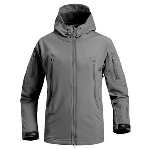เสื้อแจ็คเก็ตผู้ชายแบบ Softshell สำหรับกิจกรรมกลางแจ้ง กันน้ำ พร้อมซิป ลายพรางหลากสี มีฮู้ด - Product Image 2