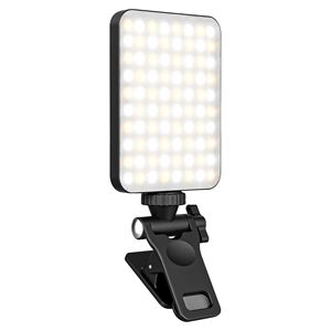 Luce Selfie Portatile Ricaricabile da 2000mAh con Clip, 3 Modalità e 10 Livelli di Luminosità per Illuminazione Fotografica di Telefoni e Laptop - Product Image 1