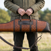 Housse de chasse personnalisée en cuir premium imperméable avec fermeture éclair, souple, pour tir en extérieur, 20-36L, légère