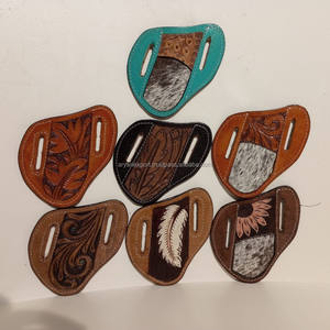 Funda de Cuero Auténtico para Cuchillo de Caza de Bolsillo, Funda Personalizada para Cuchillo de Caza, Cinturón, Venta Al por Mayor - Product Image 3