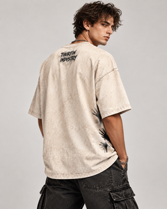 Camiseta Oversize Estampada de Algodón de Manga Corta con Cuello Redondo Estilo Urbano para Hombre de Thorfin Industry - ¡Oferta al por Mayor! - Product Image 2