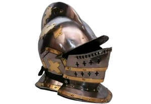 Casco de Caballero Medieval Vintage, Réplica de Casco de Guerrero de Acero Hecho a Mano para Decoración, Colección y Reenactamiento - Product Image 3