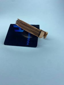 Luxury Handforge Global Impex HGI-80098 Vintage Gold Plated <b>Copper</b> Cuff <b>Bracelet</b> Sustainable Solid <b>Copper</b> Bangle for Wedding - Product Image 5